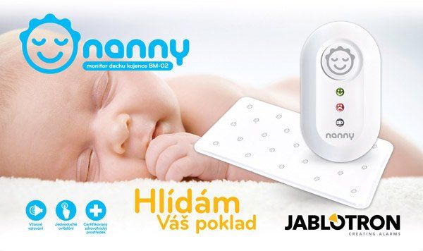 Jablotron Nanny BM02 monitor dechu