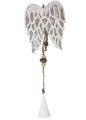 Závěsná dekorace andělská křídla kov 11cm 
