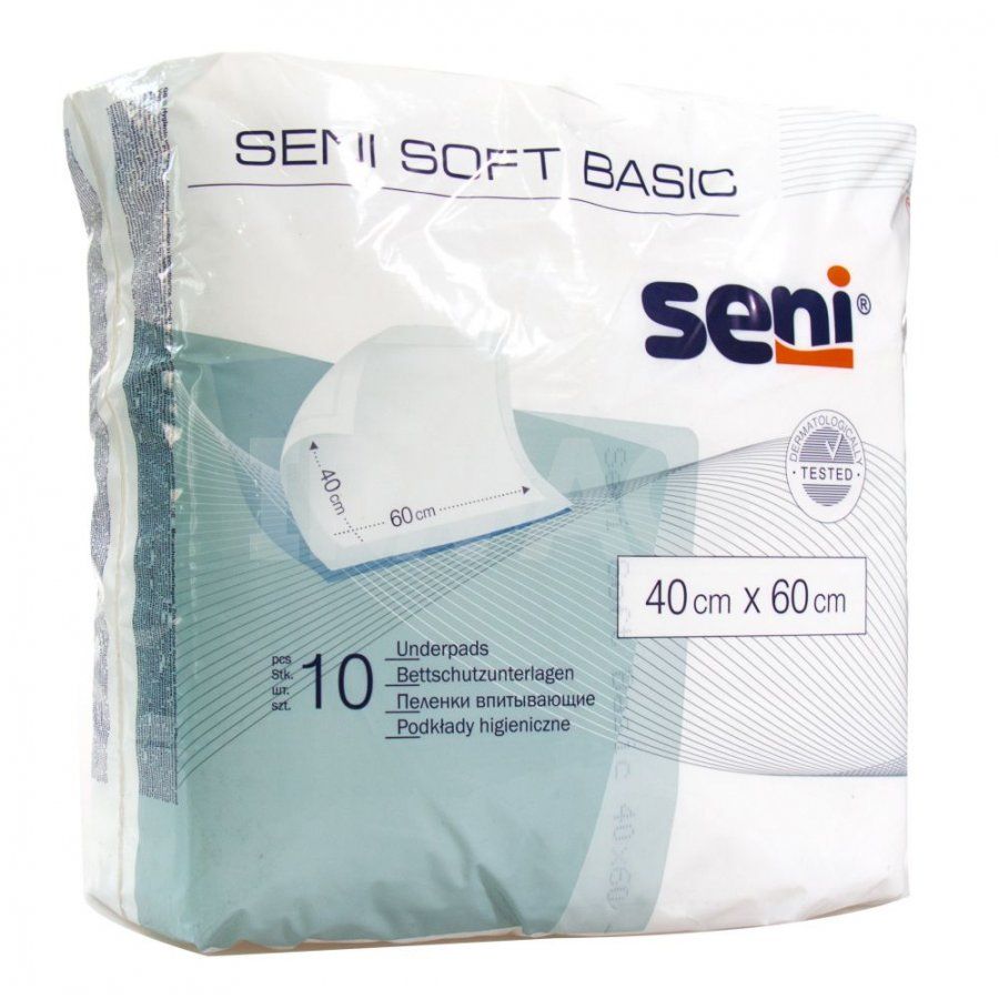Absorpční přebalovací podložky Seni Soft BASIC 60x40 cm 10 ks