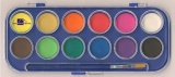 Vodové barvy 30 mm - 12 barev + štětec