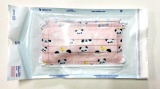 Dětská ústenka - rouška růžová Panda s gumičkami - 5ks Steriwund