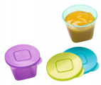 Dětské skladovací nádobky - kelímky na jídlo s víčkem 6 ks Nuk