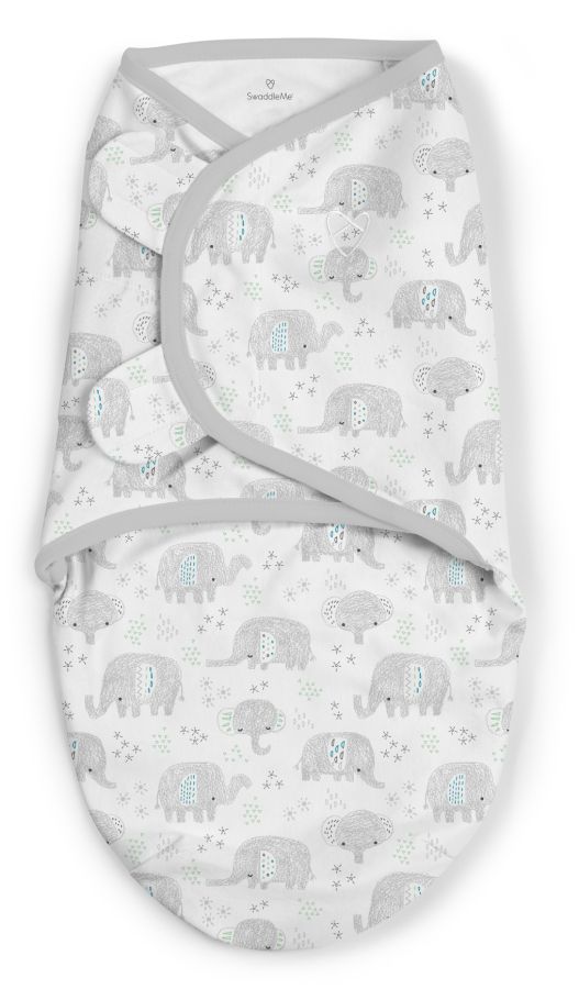 Zavinovačka pro novorozence SwaddleMe S šedí sloníci Summer Infant